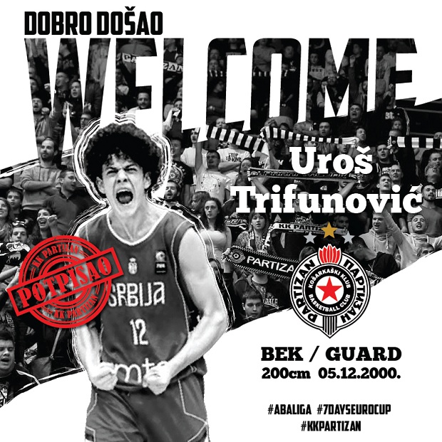 Партизан потврдио долазак Уроша Трифуновића